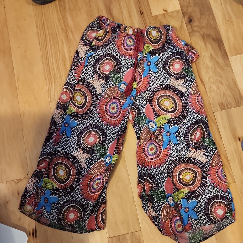 Sundance Red and Blue Pajama Bottoms Petite